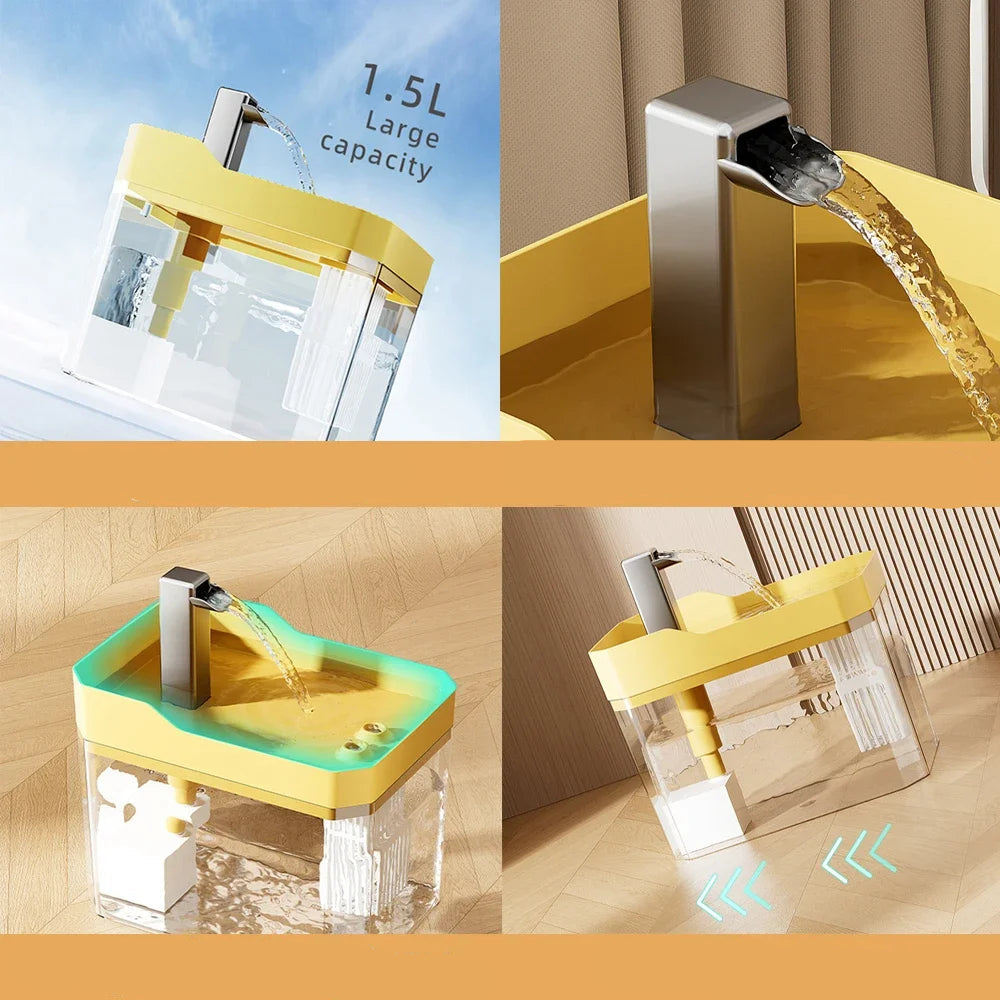 Fontaine À Eau Pour Chat Avec Filtre Automatique - FélinChic